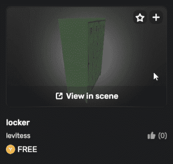 View model in scene