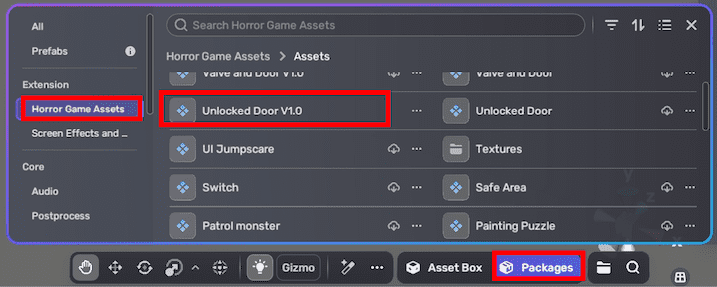 Added unlocked door