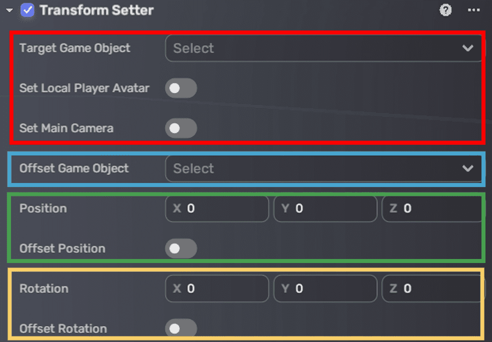 Transform Setter