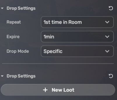 basic drop settings