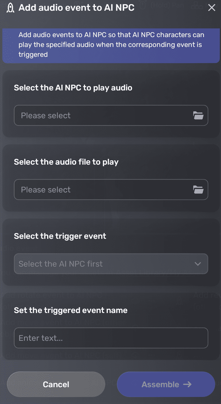 Create an audio