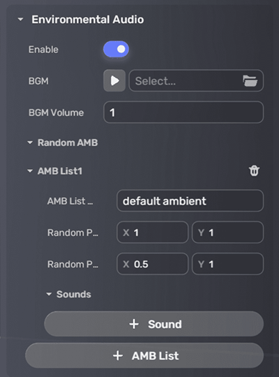 Environmental audio