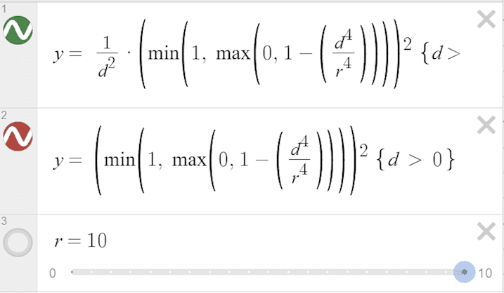 formulas-attenuation