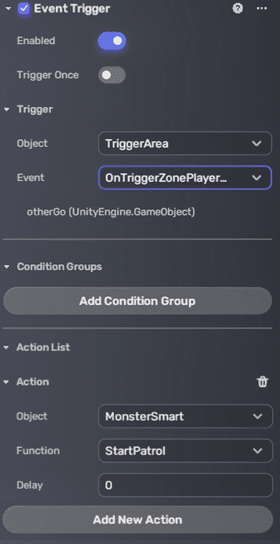 Event trigger