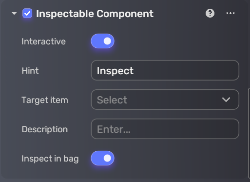 Inspectable Component