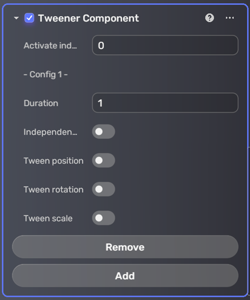 Tweener Component