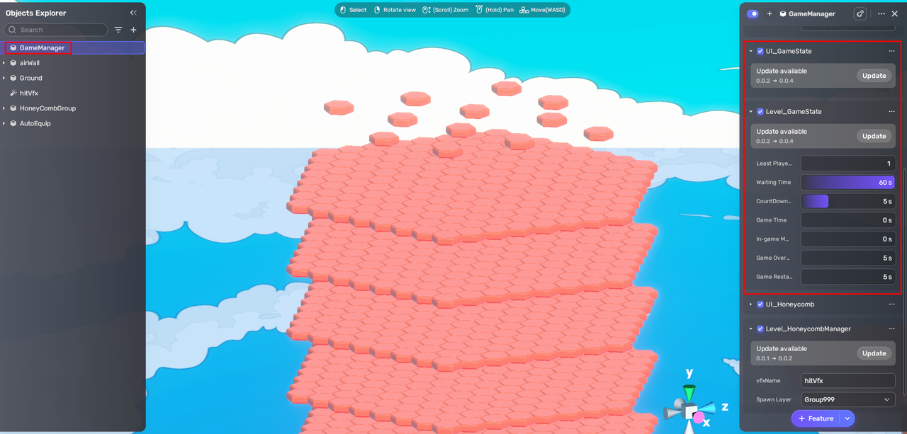 Attach Level_GameState