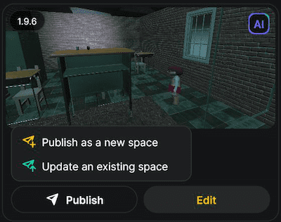 Publish as new space