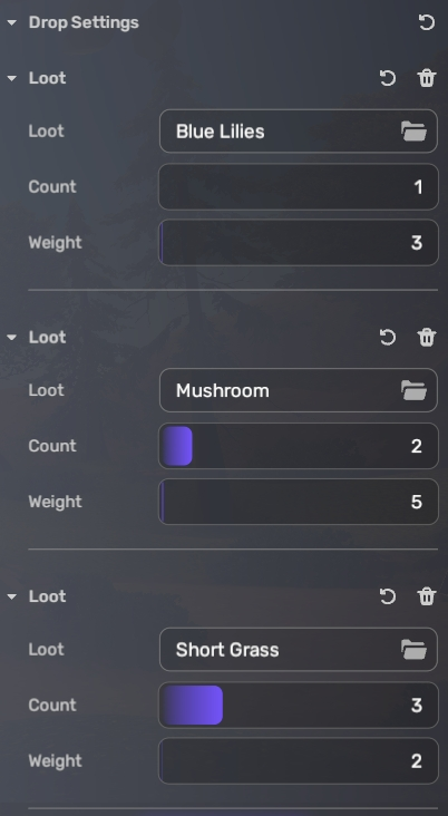 可掉落物品列表