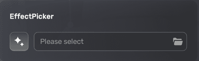 Effect picker