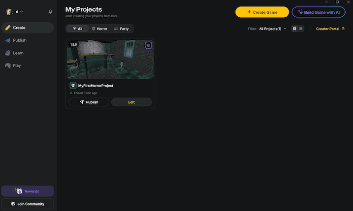 rename horror project