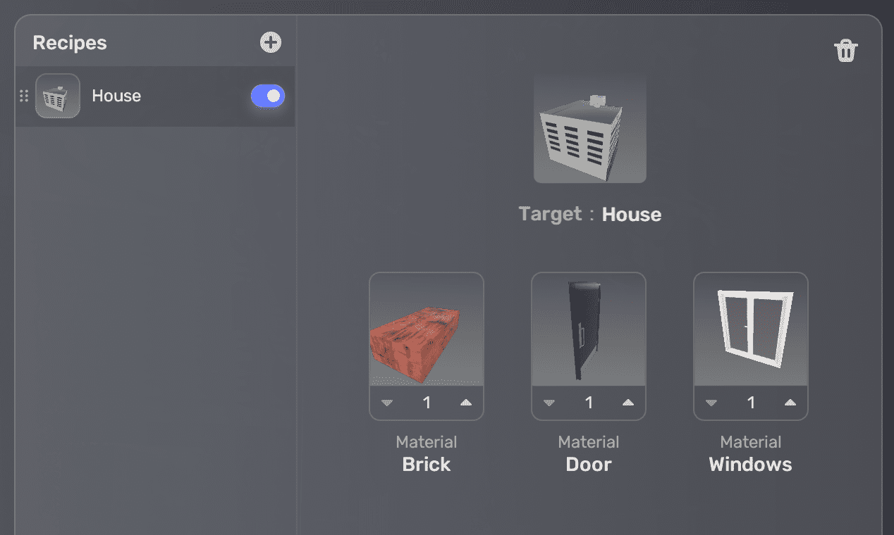 select target material