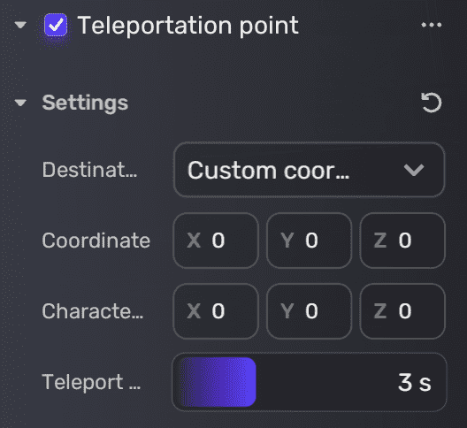 设置目的地坐标